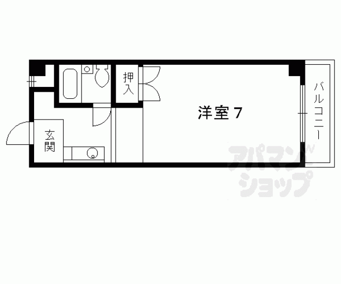 【一条グランハイツ京都】間取