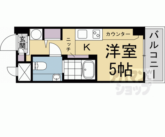 【コスモＬ下鴨】間取