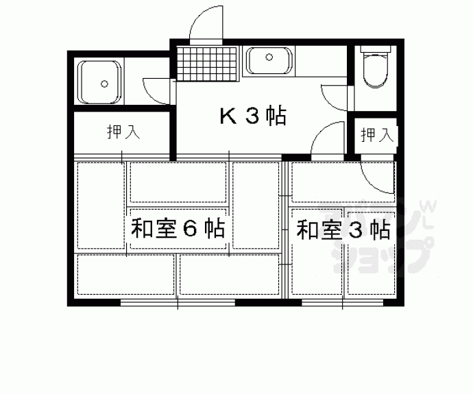 【岡村マンション】間取