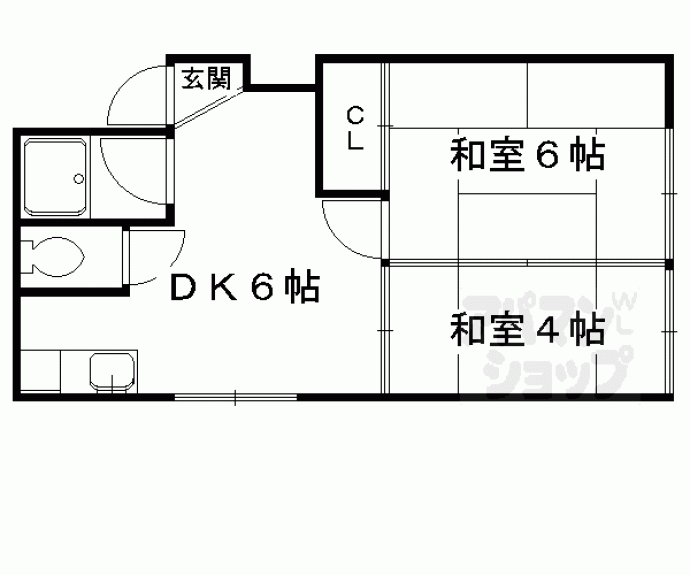 【岡村マンション】間取