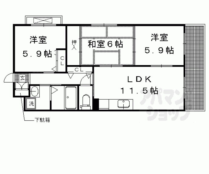 【ソフィスタ洛北】間取