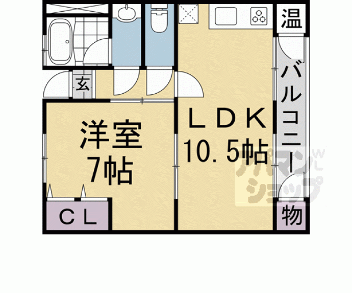 【ヴィラ岡崎】間取