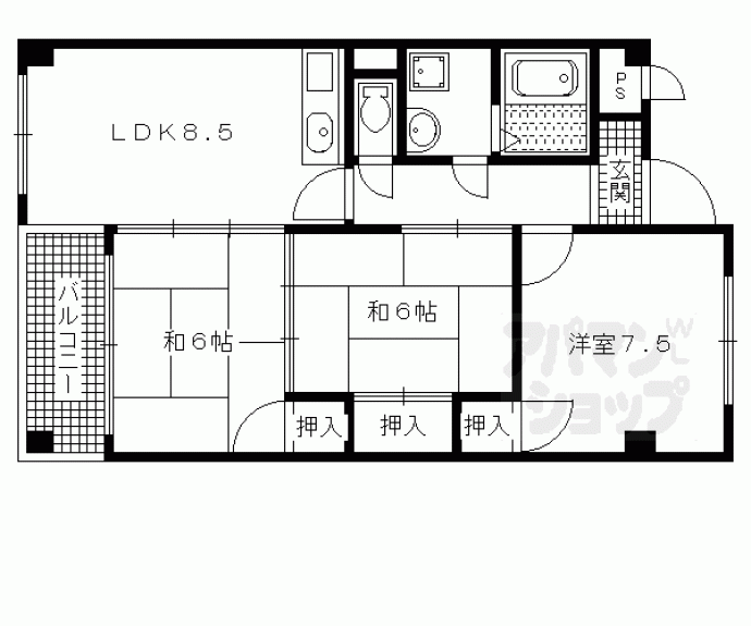 【オークハイツ】間取