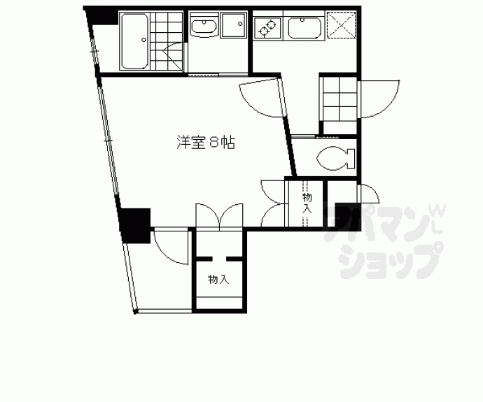 【オリゾンタル下鴨（Ｈｏｒｉｚｏｎｔａｌ　Ｓｈｉｍｏｇａｍｏ）】間取
