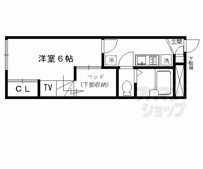【レオパレスナイズ紫竹】間取