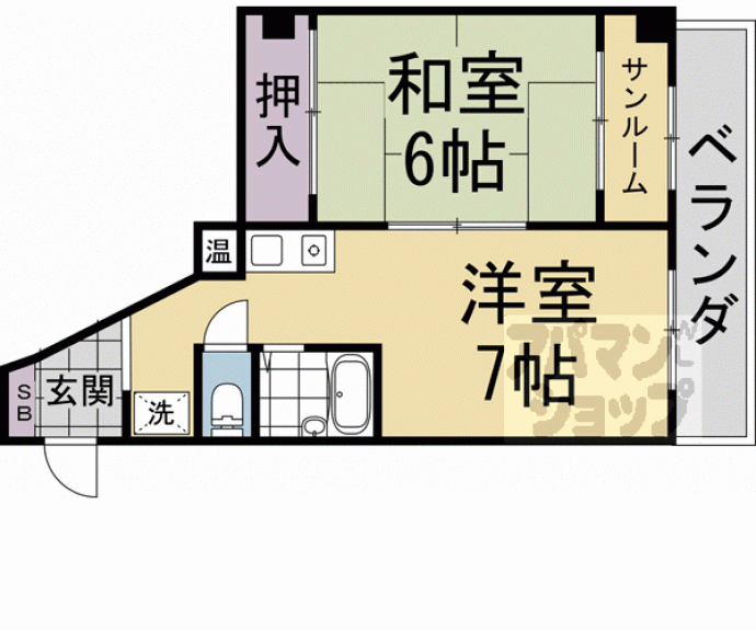 【第２洛北サンハイツ】間取