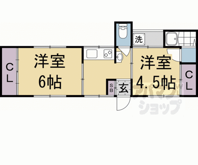 【茶屋ノ前荘】間取