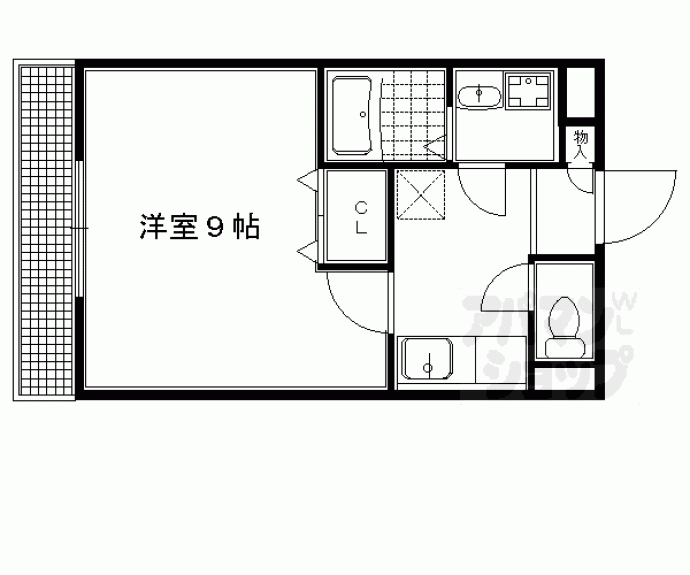 【Ｃｏｔｏ　Ｇｌａｎｃｅ　一乗寺駅前】間取