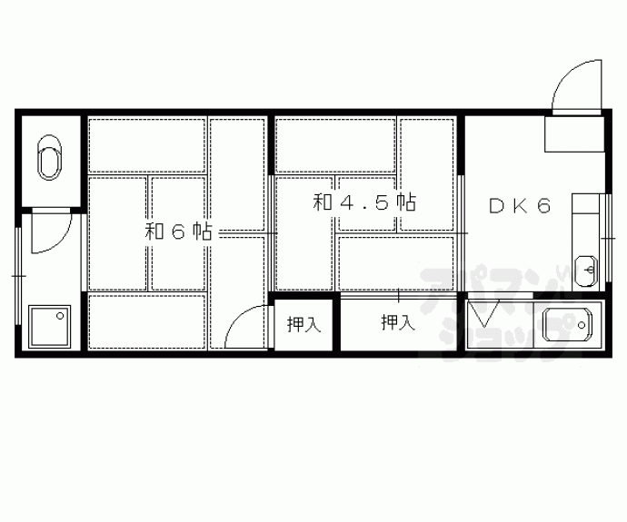 【ハイツ白龍】間取