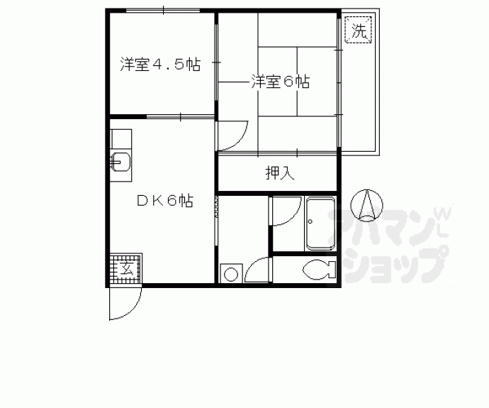 【コーポ玉田】間取