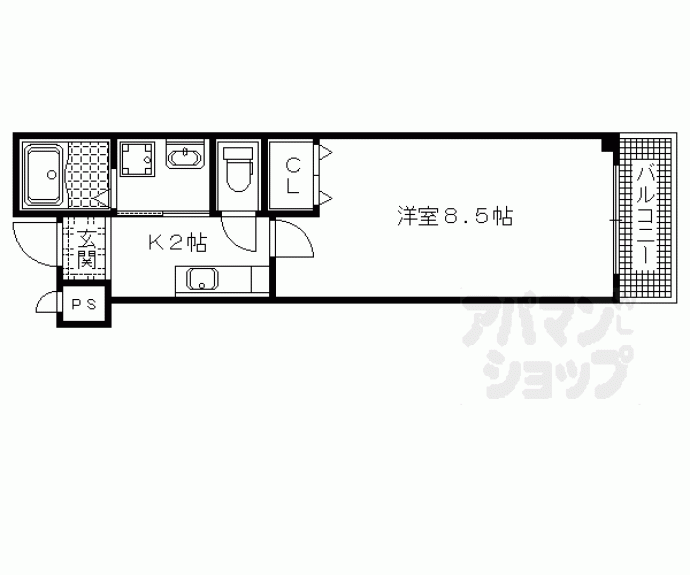 【ＭＥＳＡ　ＶＥＲＤＥ　西陣】間取