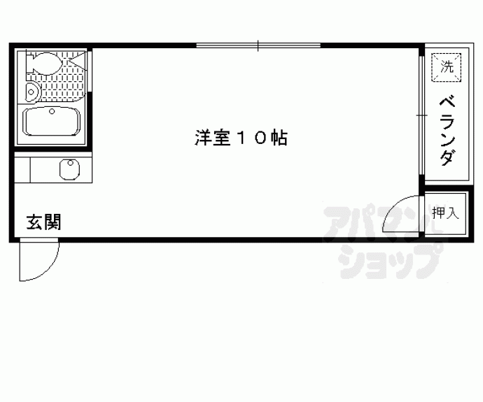 【コーポ北白川】間取