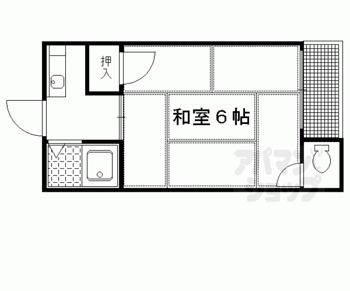 【北白川ハイツ】間取