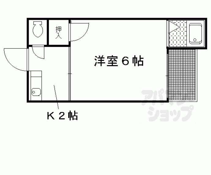【北白川ハイツ】間取