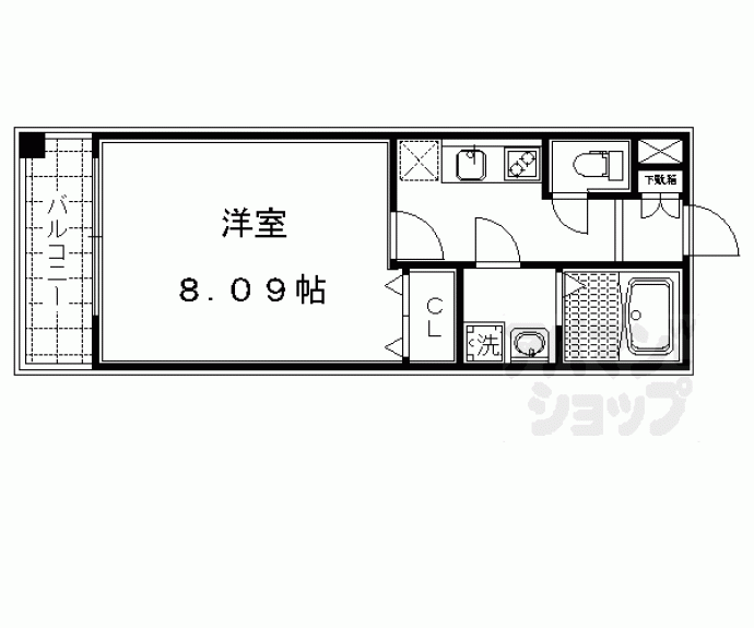 【Ｈ・Ｆ烏丸鞍馬口レジデンス】間取