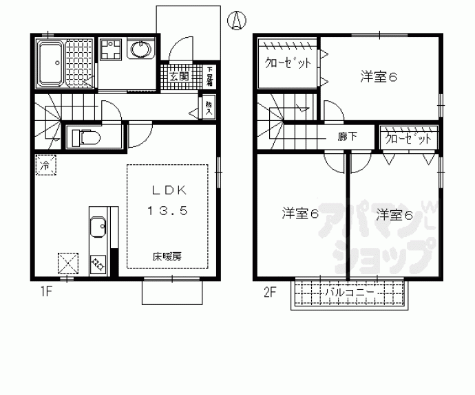 【メディエイトプラザ松ヶ崎】間取