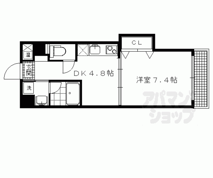 【フロリアール一乗寺】間取
