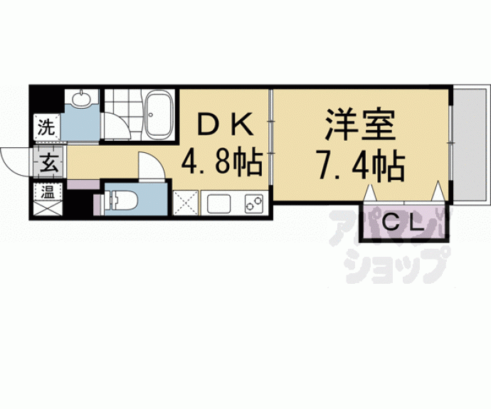 【フロリアール一乗寺】間取
