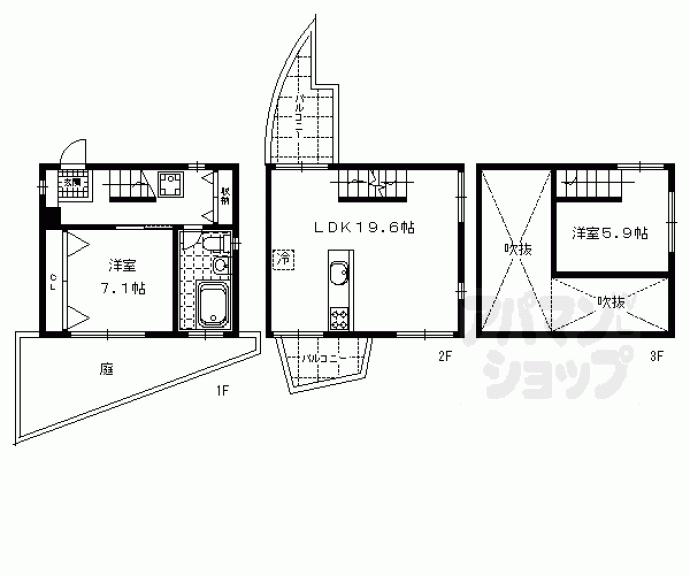 【ｅａｓｔ－ｃｏｔｔａｇｅ】間取