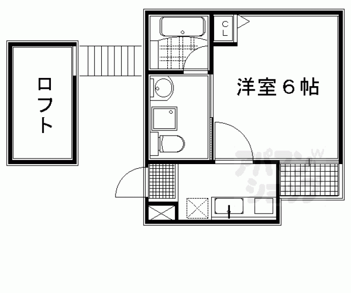 【アストレア京都五辻町】間取