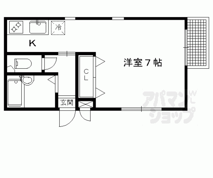【北白川ＢＣＢＧＣＬＵＢ】間取