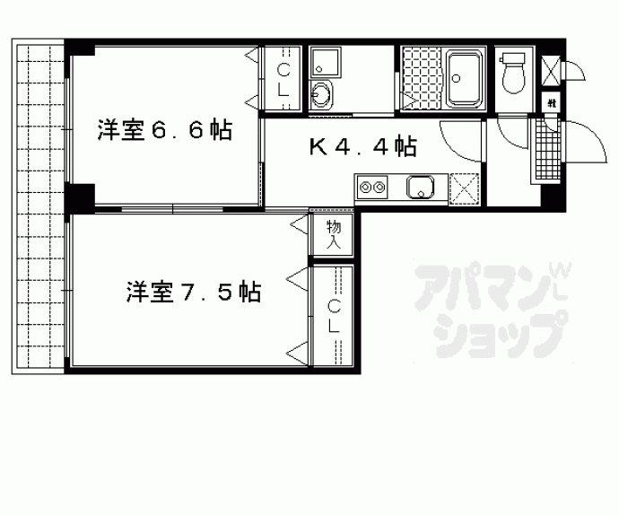【ウィステリア壱番館】間取