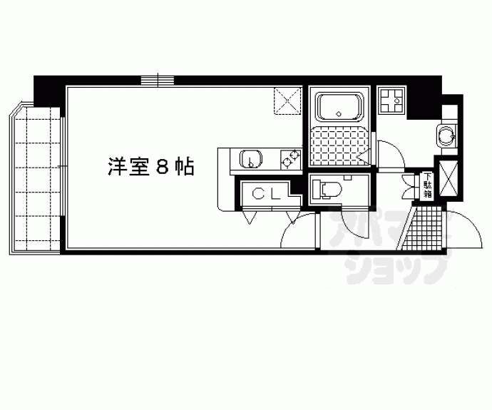 【エイペックス京都東山三条】間取