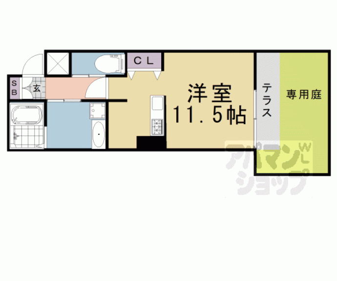 【エイペックス京都東山三条】間取