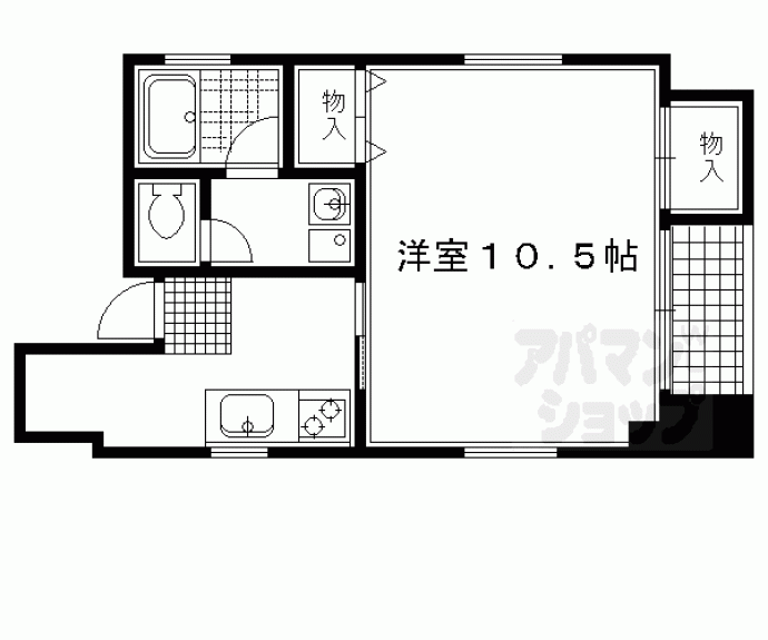 【ウェールズ松ヶ崎】間取