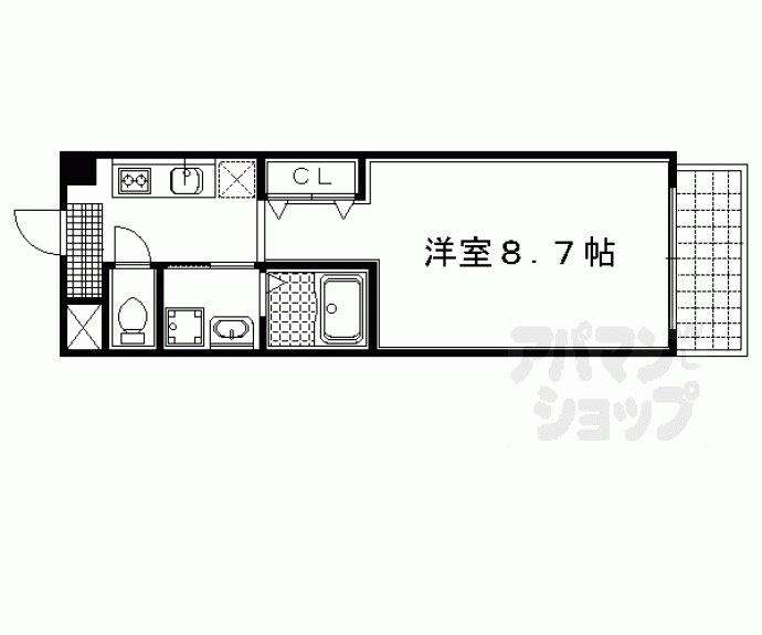 【ティーズ・カサ北白川】間取
