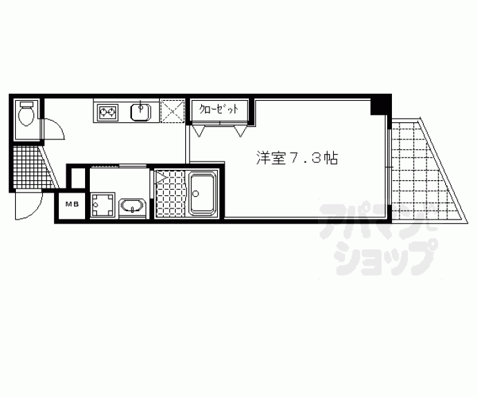 【ティーズ・カサ北白川】間取