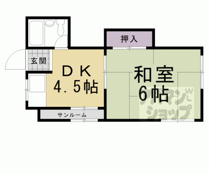 【東丸太町マンション】間取