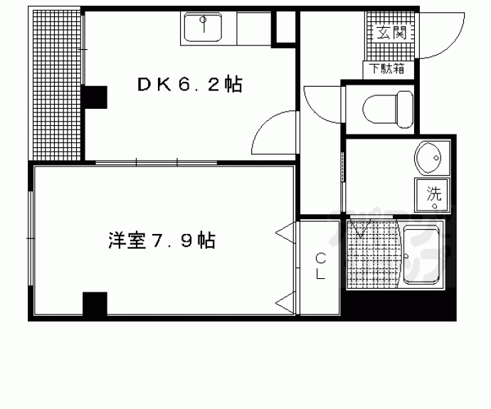 【ウィズナスコート宝ヶ池】間取