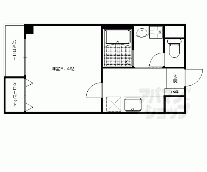 【ウィズナスコート宝ヶ池】間取