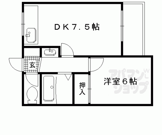 【シャトレ修学院】間取