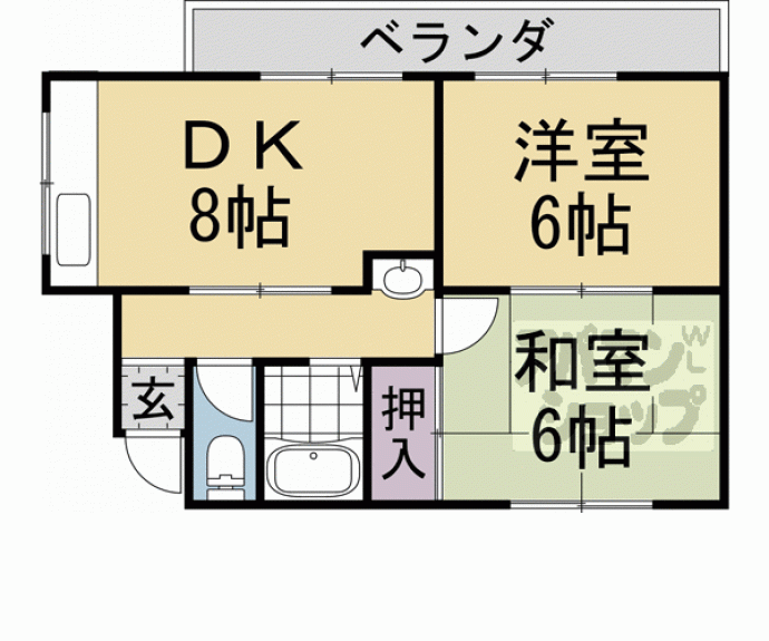 【シャトレ修学院】間取
