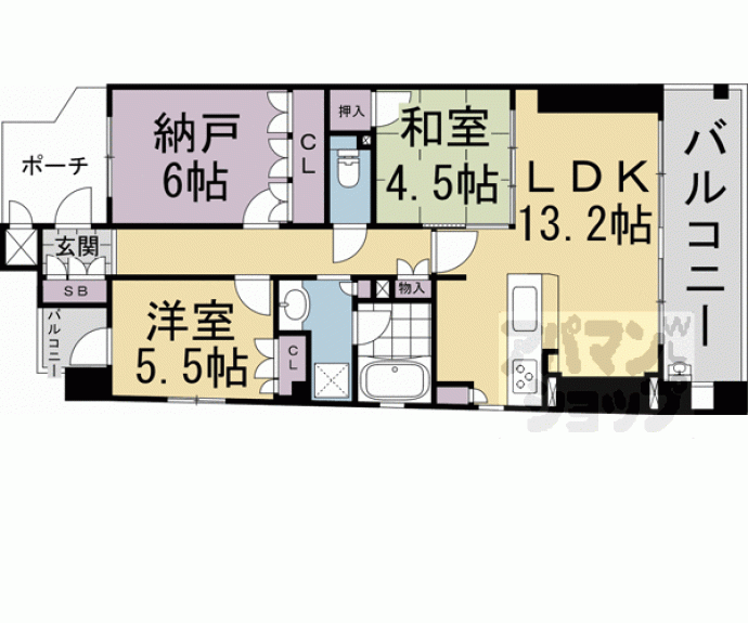 【アバンエスパス鴨川】間取