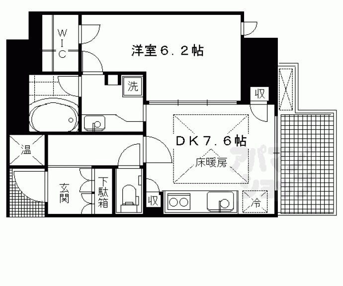 【アーバンライフフォルムズ烏丸御池】間取