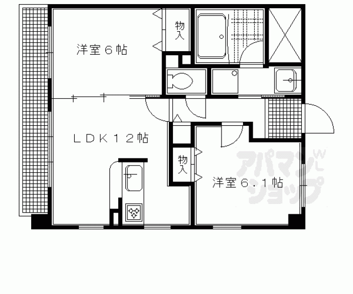 【ベリエ茶五】間取