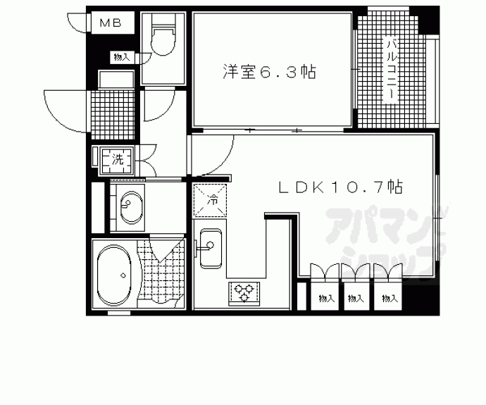 【リーガル京都御所東】間取
