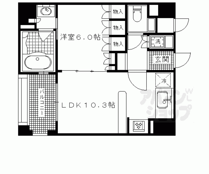 【リーガル京都御所東】間取