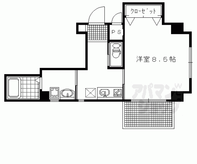 【ラトゥール北白川】間取
