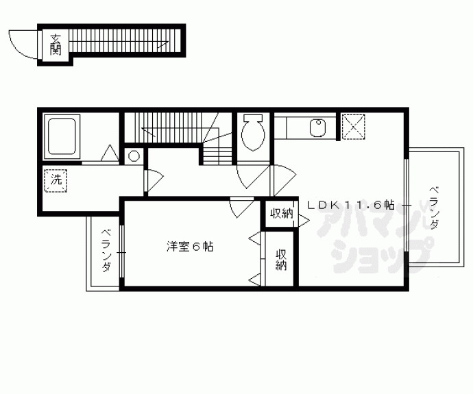 【ＬＡＮＤ　ＰＡＲＫ　横大路】間取