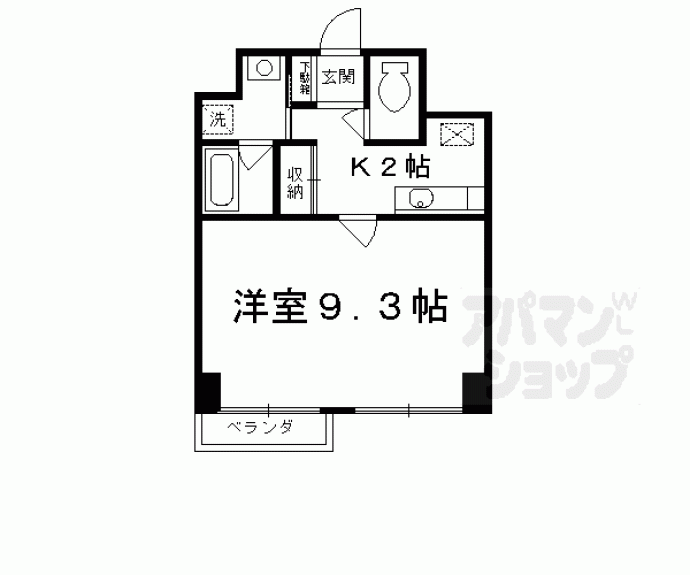 【Ｋ’Ｓ　ｃｕｂｅ　東山】間取
