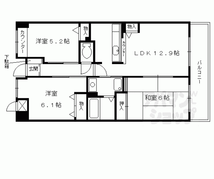 【エレガンス寿】間取