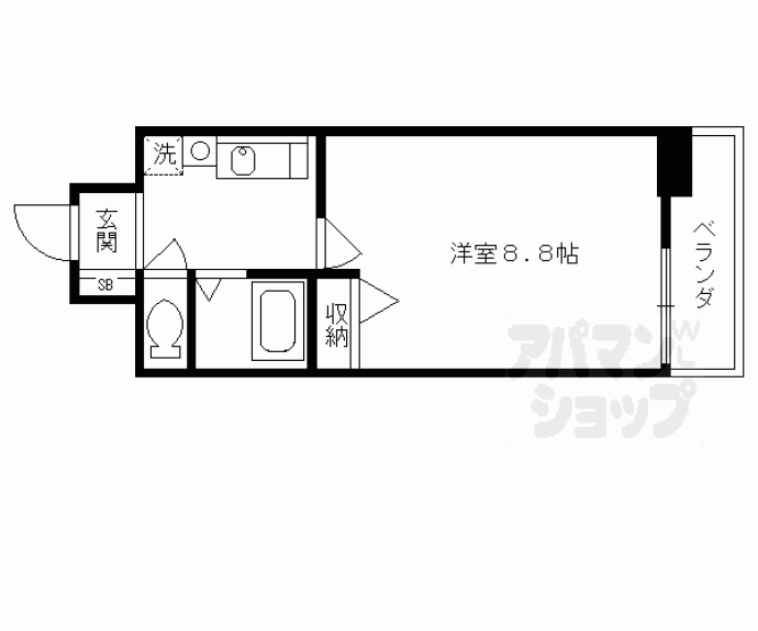 【ザ・ブセナ稲荷新道】間取