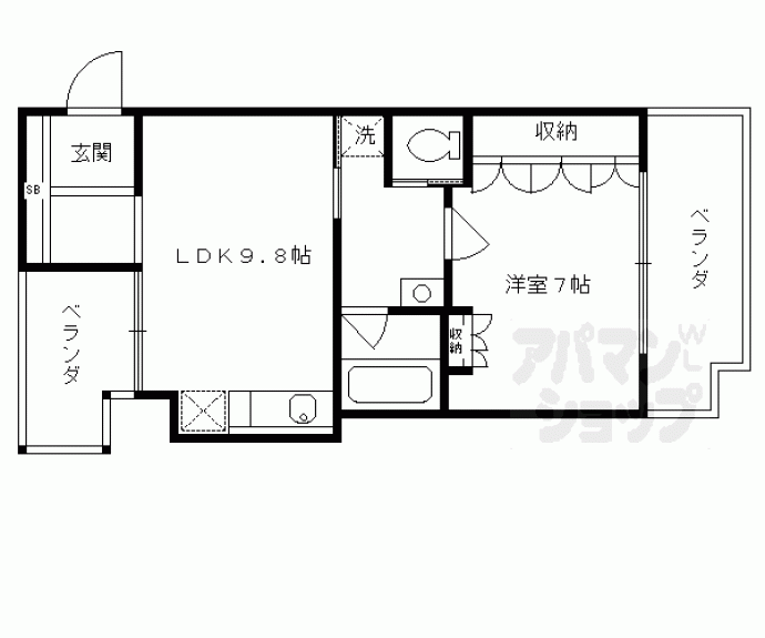 【リーガル京都五条堀川】間取