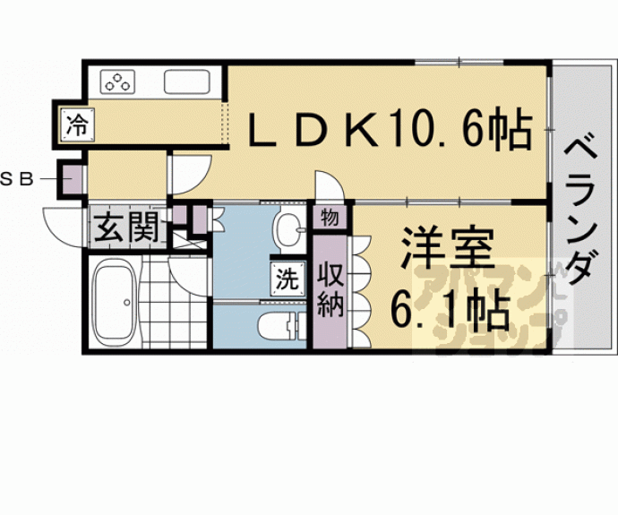【リーガル京都五条堀川】間取