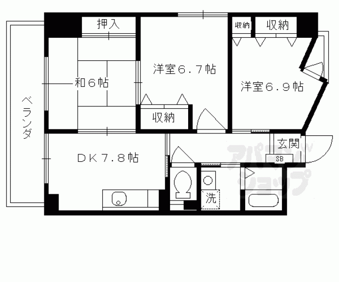 【スエルテ木駒】間取