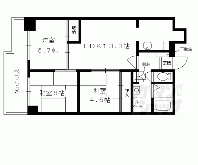 【パークスクェア】間取